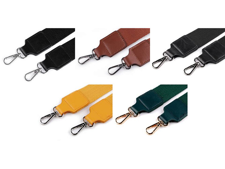 Textil táskafül / heveder karabinerrel szélessége 3,8 cm