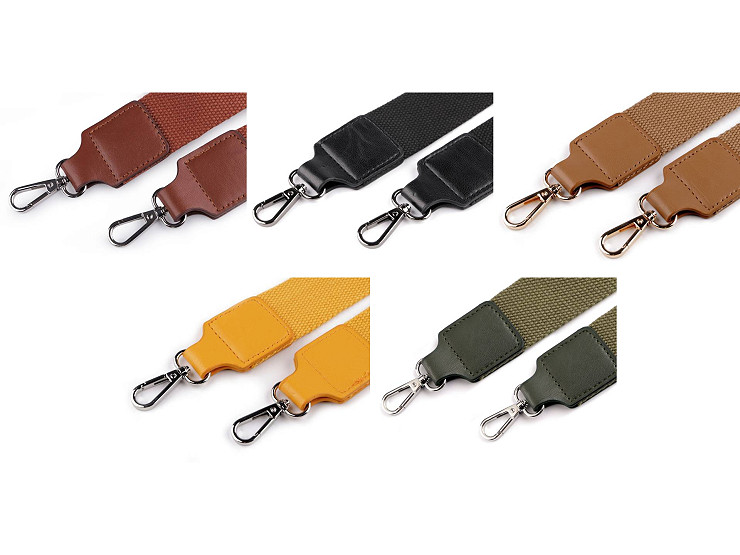 Textil táskafül / heveder karabinerrel szélessége 3,8 cm