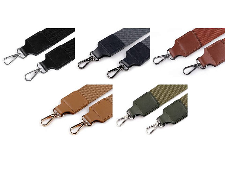 Curea textilă cu carabine pentru geantă latime 3,8 cm
