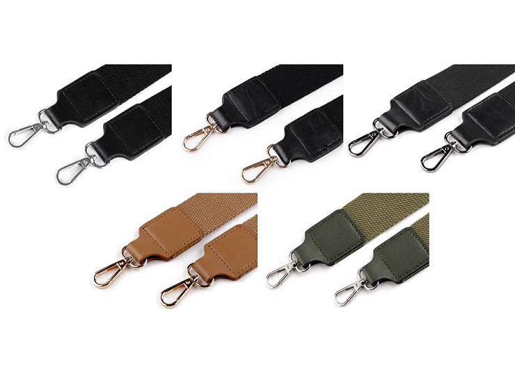 Popruh na tašku s karabinami šíře 3,8 cm