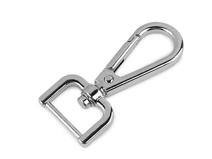 Fém forgós karabiner 20 mm-es befűző
