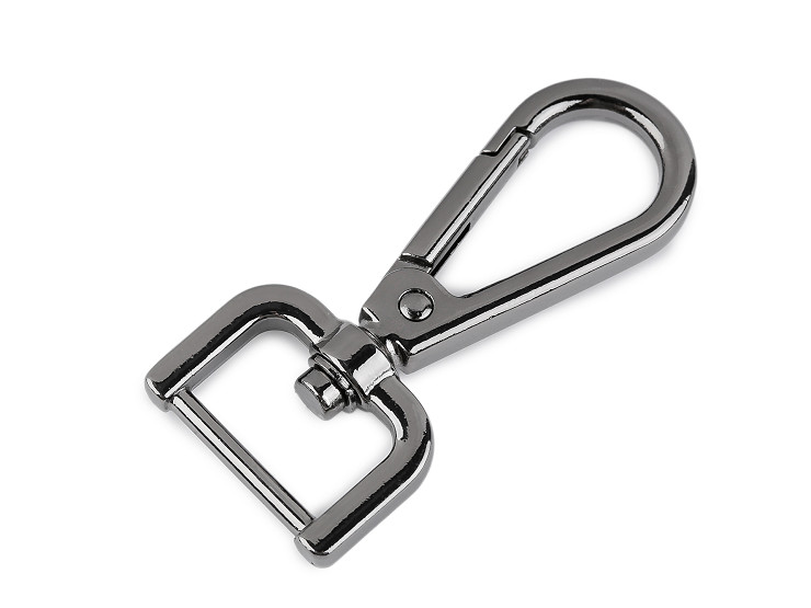 Fém forgós karabiner 20 mm-es befűző
