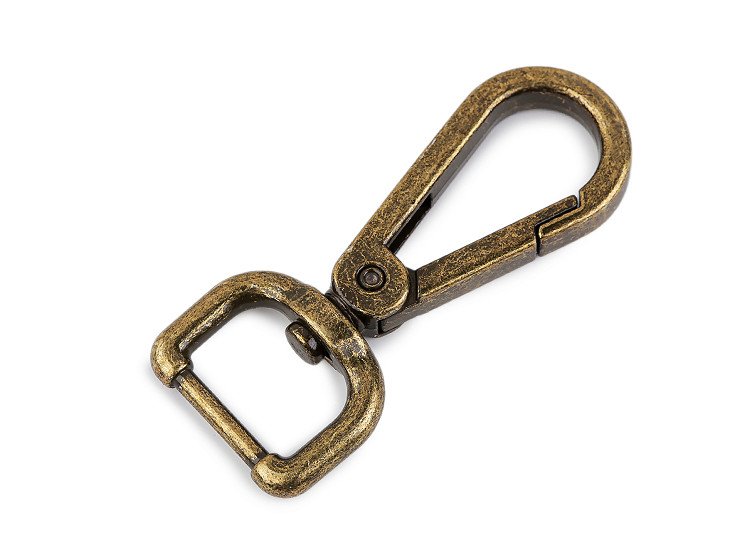Fém forgós karabiner 20 mm-es befűző