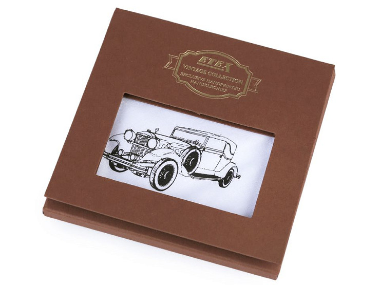 Men's Handkerchief in Gift Box - Bike, Car, Motorbike