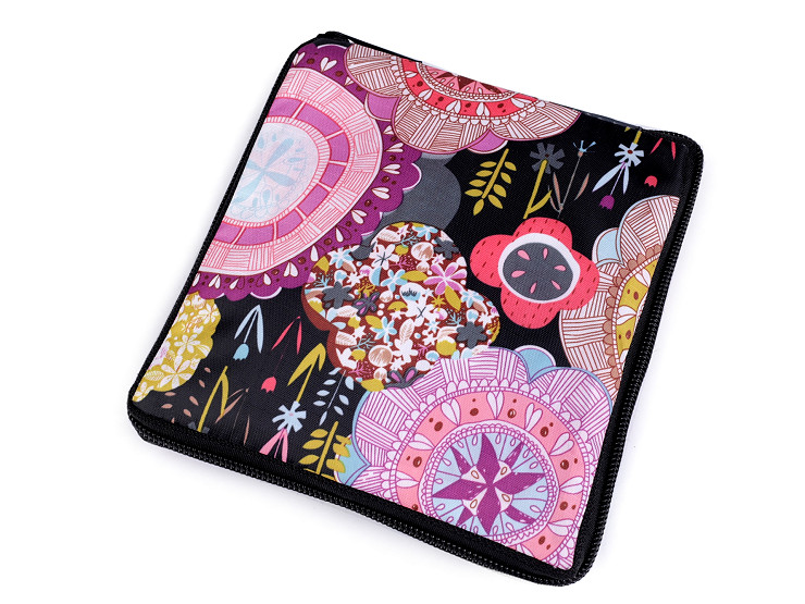 Borsa “tote bag” da shopping, pieghevole, con chiusura lampo, dimensioni: 38 x 44 cm