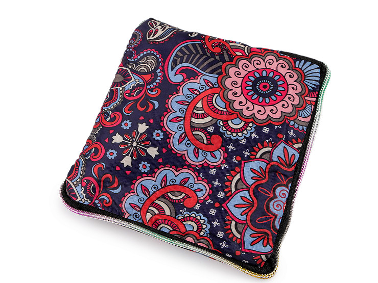 Πτυσσόμενη τσάντα αγορών με φερμουάρ 38 x 44 cm