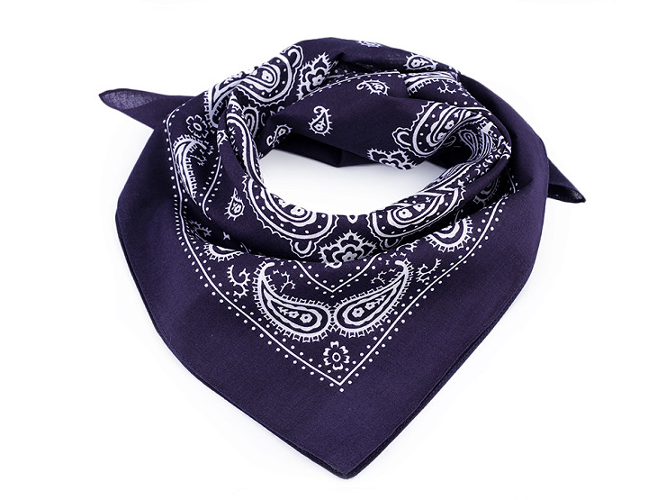 Bavlněný šátek paisley 55x55 cm