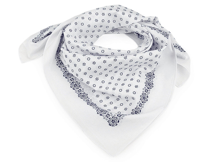 Pañuelo de algodón Flores pequeñas 70x70 cm