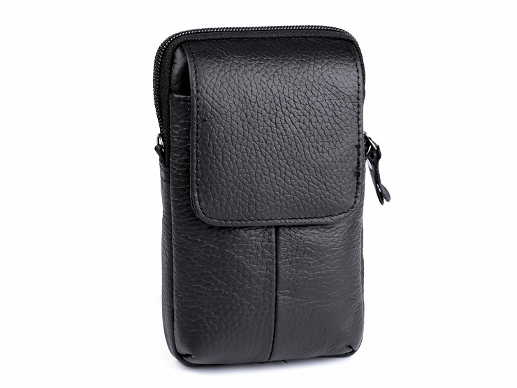Étui en cuir pour homme/Sacoche de ceinture pour téléphone portable, 10,5 x 17 cm