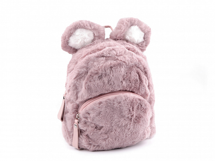 Girls Fur Backpack with glowing ears