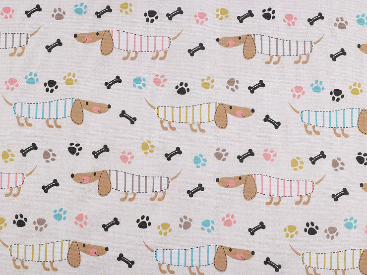 Decorative Fabric Loneta, Dog