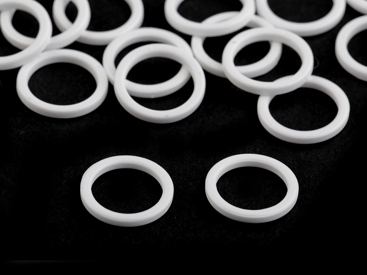 Gurtschieber und Ring für Unterwäsche Breite 12 mm aus Kunststoff