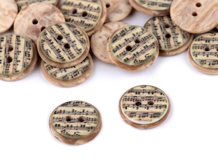 Button size 24' music notes