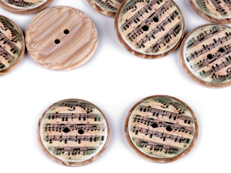 Button size 40' music notes