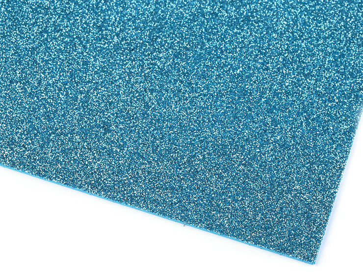 Self-adhesive Foam Rubber Moosgummi with glitter, 20x30 cm