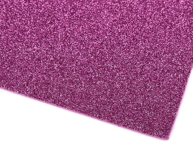 Lámina de espuma Moosgummi para manualidades autoadhesiva con purpurina, 20x30 cm