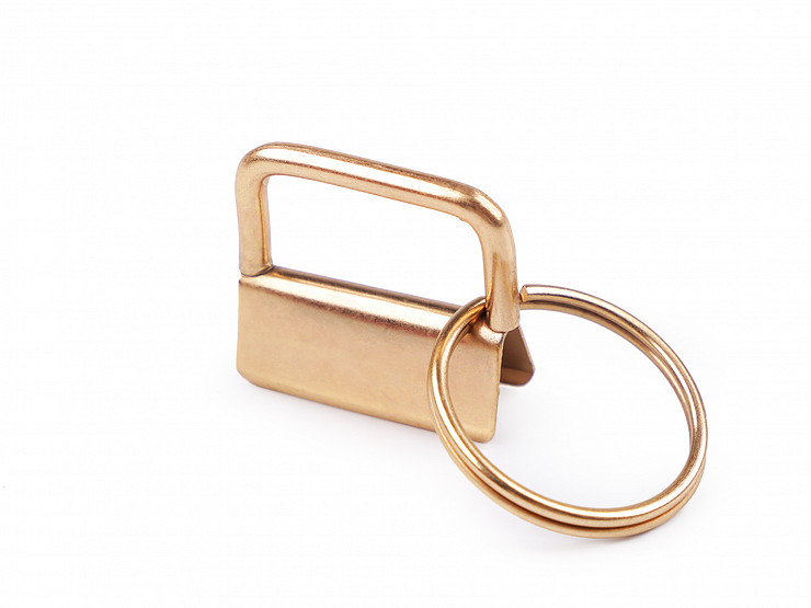 Estremità di cinturino metallico con anello, larghezza: 25 mm