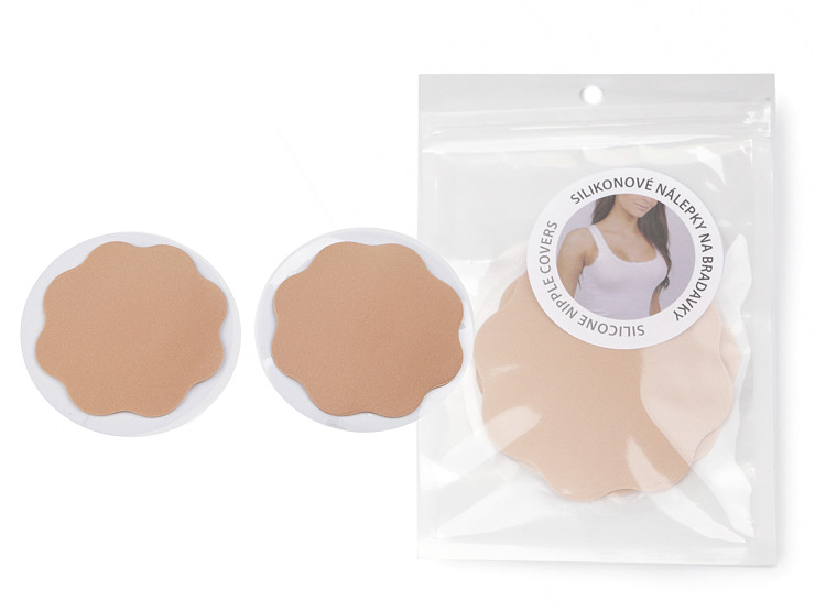 Copricapezzoli In Silicone Riutilizzabili – 8 Cm, Adesivi, Invisibili, Morbidi, 2/4 Paia Per Donna (Naturale) - 2