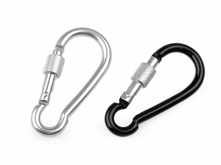 Alloy Keyring Carabiner / Snap Hook Safety Clip D-Ring
