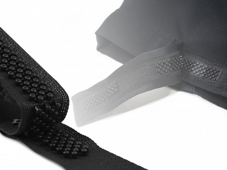 3D-Verschluss aus Kunststoff/Klettverschluss-Imitat Breite 20 mm
