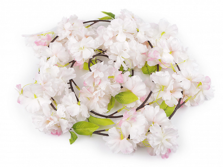 Umělá květinová girlanda popínavá sakura