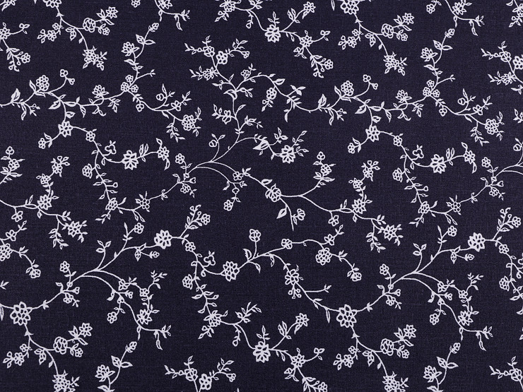 Bavlnená látka kvety