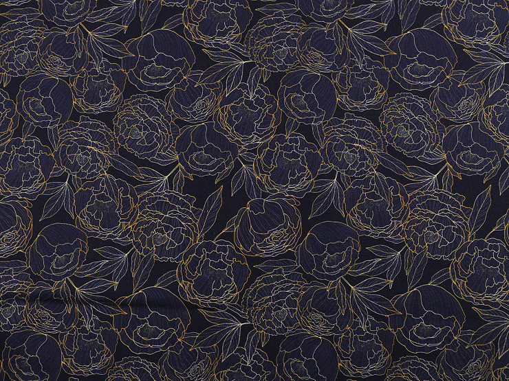 Cotton Jersey Fabric with Digital Printing Flowers