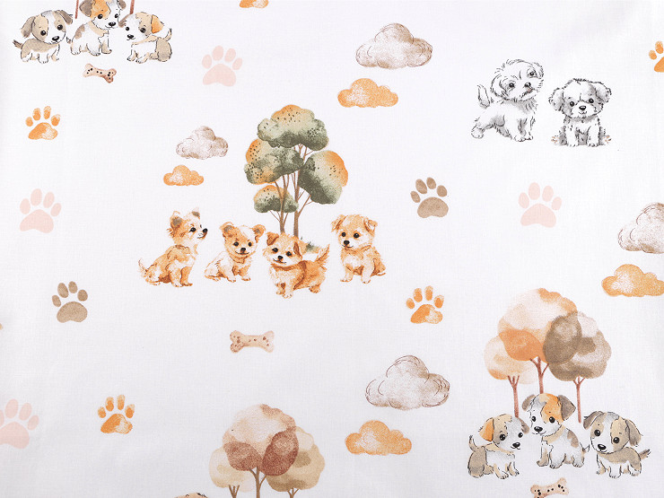 Cotton fabric / canvas, doggy