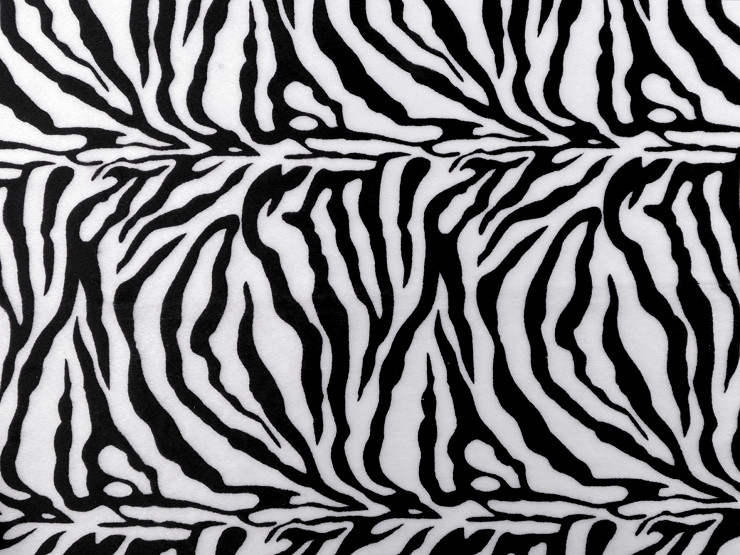 Imitace zvířecí kůže zebra