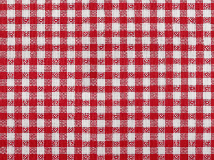 Checkered 100% Cotton Canvas Fabric