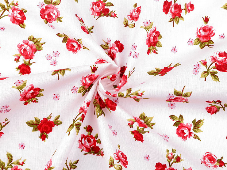 Tissu/Toile en coton, Roses