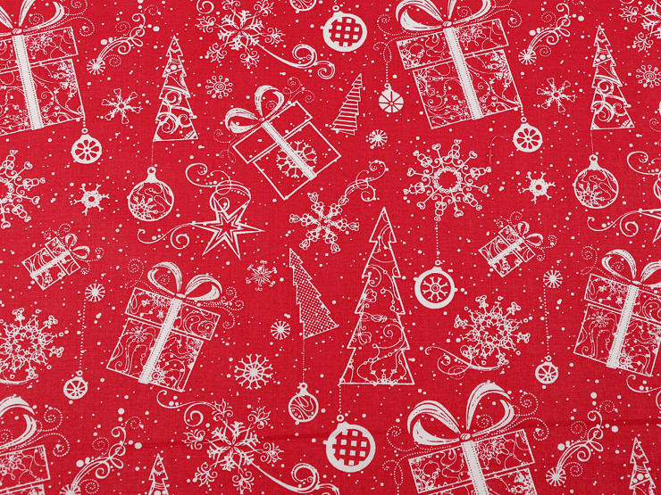 Tissu/Toile de Noël en coton 