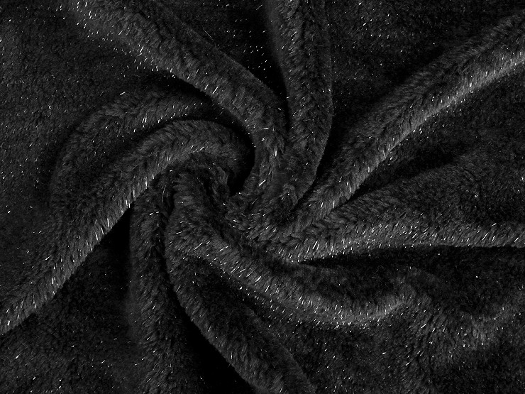 Tessuto decorativo in finta pelliccia, con lurex