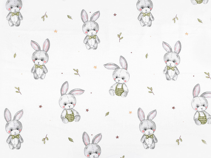 Cotton Fabric / Canvas, Rabbit