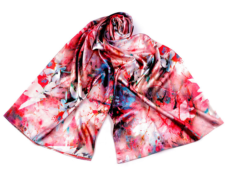 Foulard/sciarpa in raso, dimensioni: 70 x 165 cm