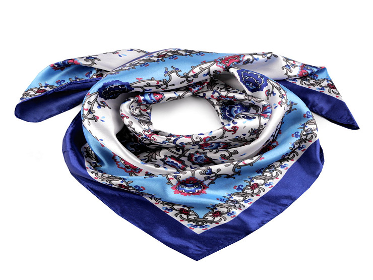 Foulard in raso, dimensioni: 55 x 55 cm