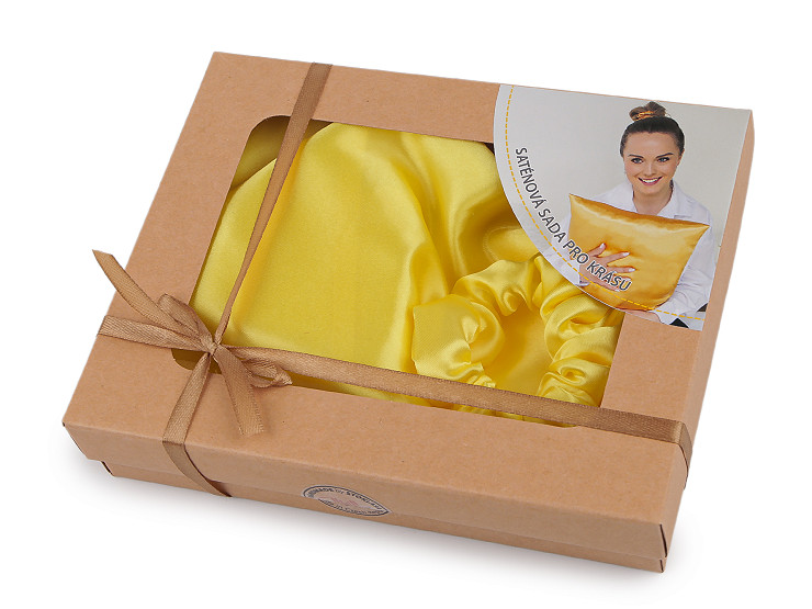 Ensemble de nuit - taie d’oreiller en satin et chouchou