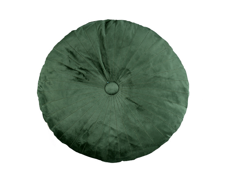 Coussin circulaire en velours, Ø 40 cm