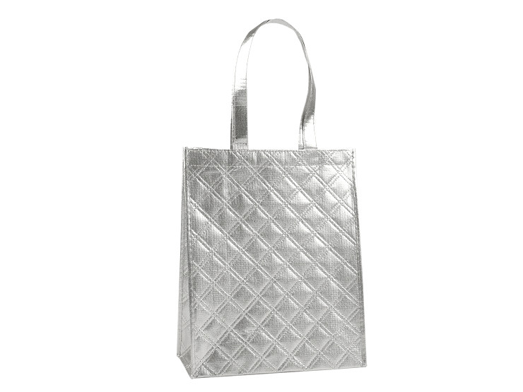 Borsa Tote Bag metallica, dimensioni: 28 x 34 cm