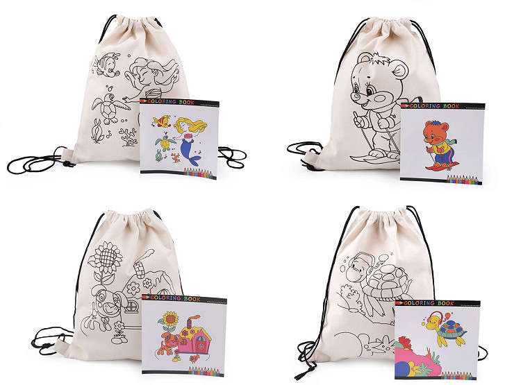 Sac din bumbac copii 27x35 cm