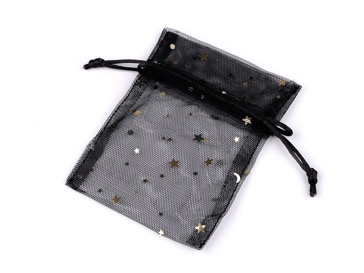 Bolsa de regalo de tul, estrella 10x13 cm 