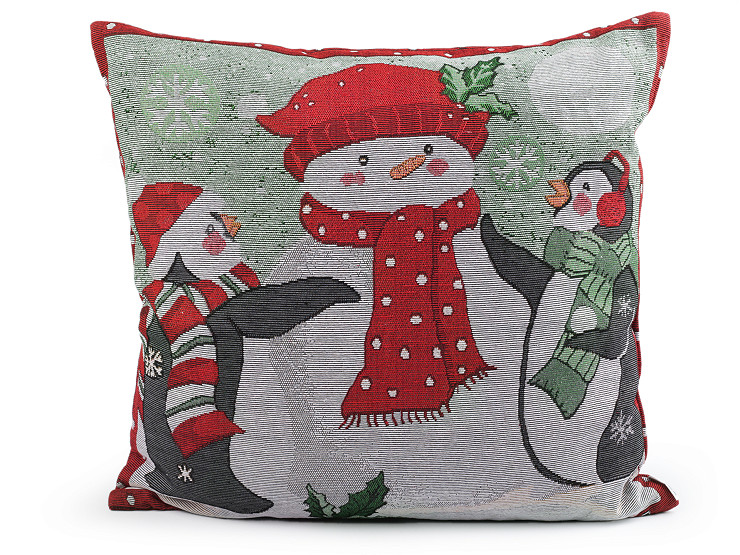 Cuscino / fodera per cuscino con arazzo natalizio, motivo per bambini, dimensioni: 45 x 45 cm