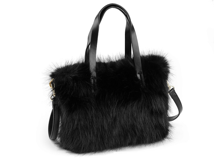 Fur handbag 25x20 cm