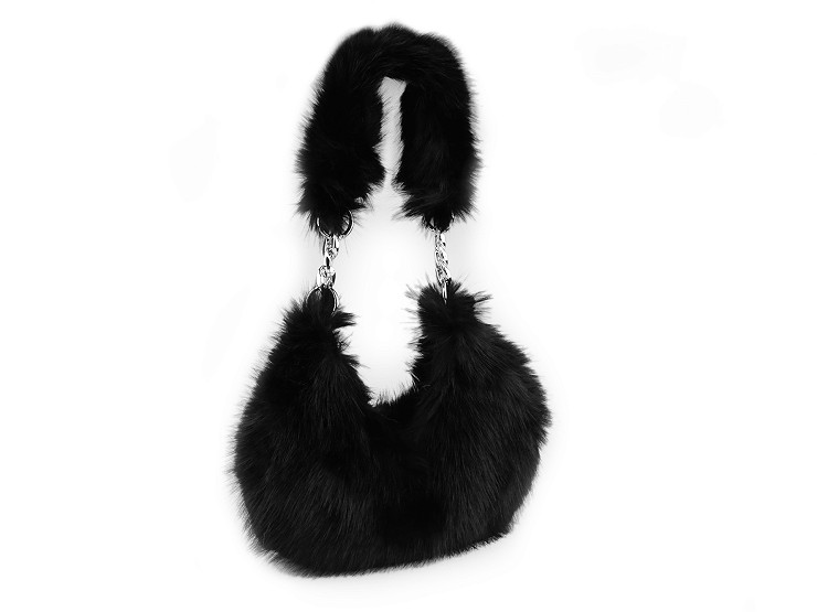 Fur handbag 30x26 cm