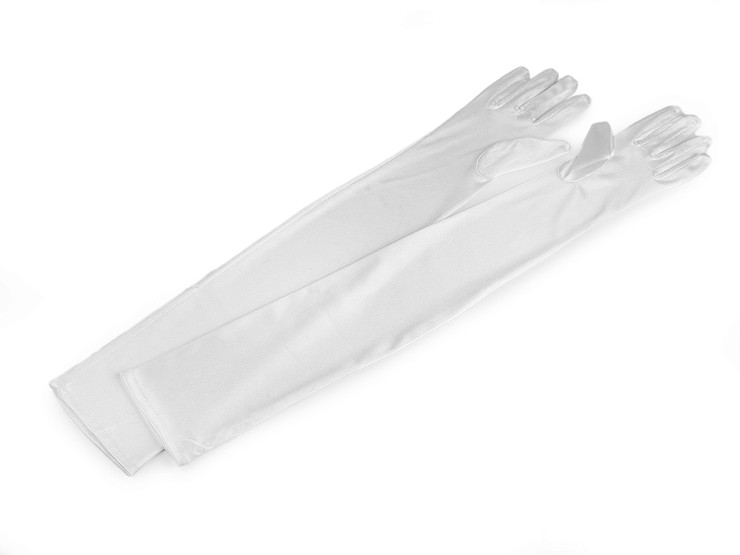 Lange Handschuhe aus Satin