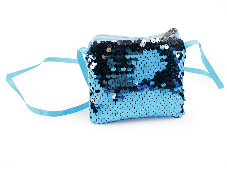 Mini Crossbody Bag with Sequins 11x10 cm