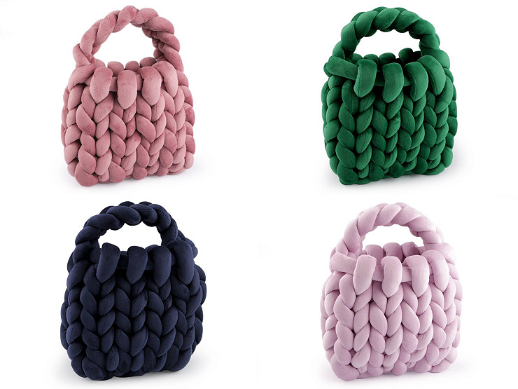 Sac en laine fait main, 25 x 22 cm