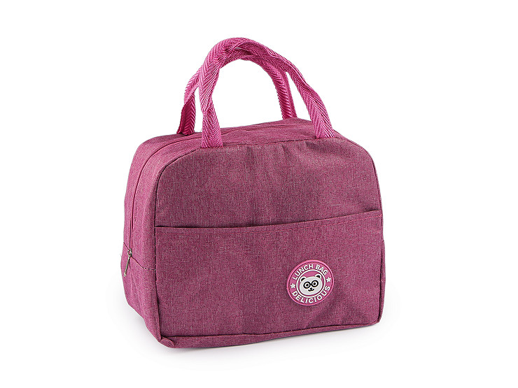 Borsa termica per snack, con tasca, dimensioni: 22 x 18 cm