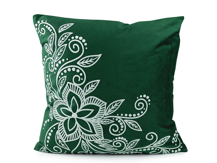 Velvet cushion/ pillow cover with print 45x45 cm