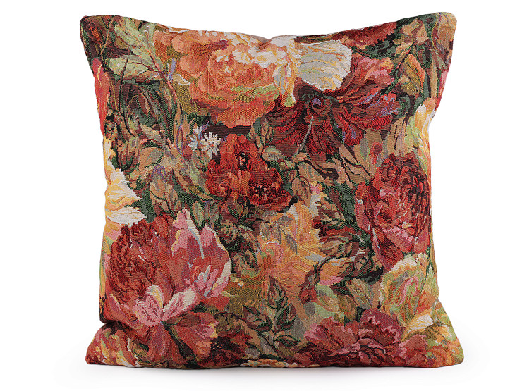 Tapestry Type Pillow Cover - Lavender, Flowers 45x45 cm